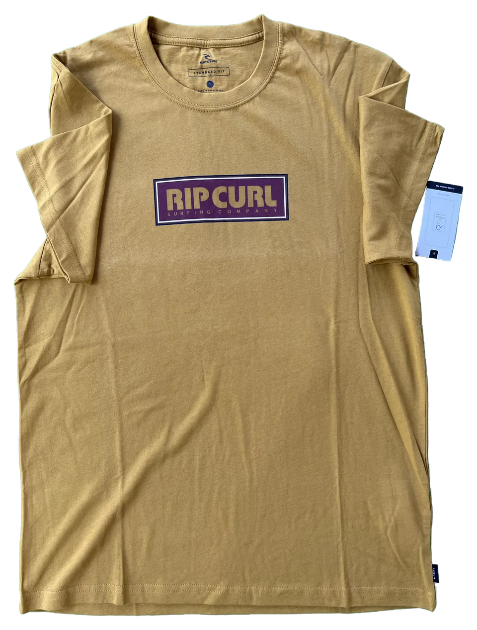 Playera Rip Curl Logo Rectangular Enmarcado