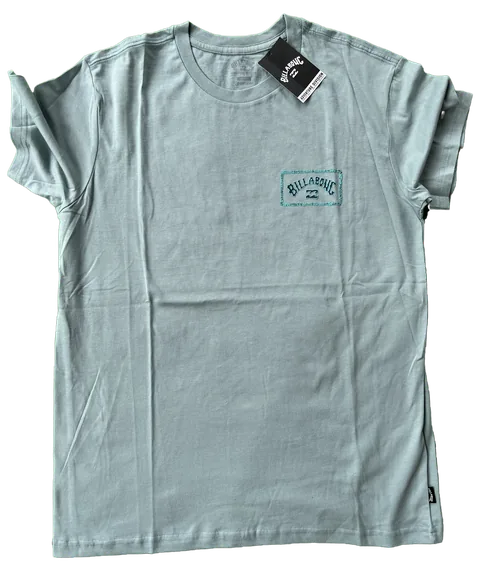 Playera Billabong Logo Rectangular Turquesa