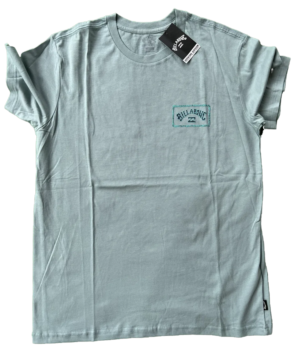 Playera Billabong Logo Rectangular Turquesa